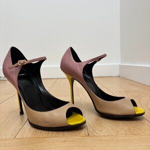 PIerre Hardy: beige, antique pink, yellow, EU 38.5